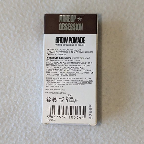 Brow Pomade MEDIUM BROWN w/ Double ended brush by Makeup Obsession - Picture 4 of 5